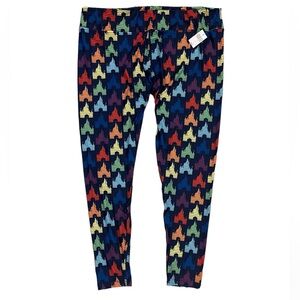 NWT Disney Parks • Castle Rainbow Leggings - 1X